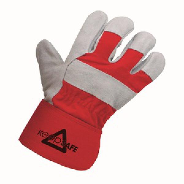 Glove-Keepsafe-Canadian-Rigger---Chrome-Split-Leather-Red